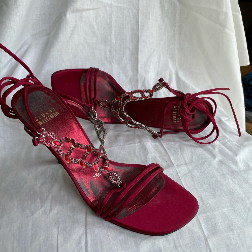 Stuart weitzman ruby strappy heels